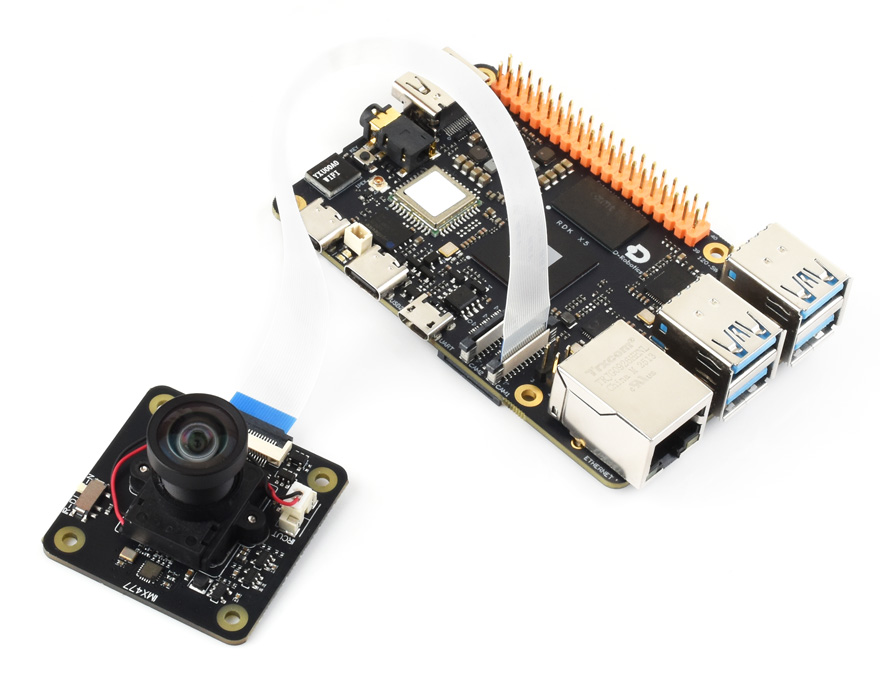 IMX477 IR-CUT 12.3MP Camera (B), connecting with RDK X5
