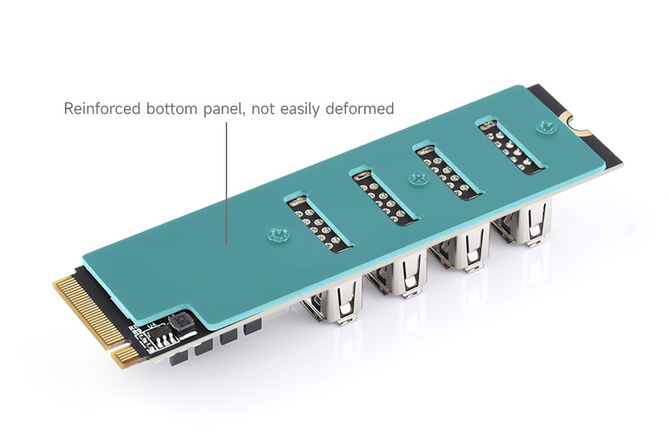 M.2 to PCIe 4-Ch Expander, Using With PCIe X1 to PCIe X16 Expander