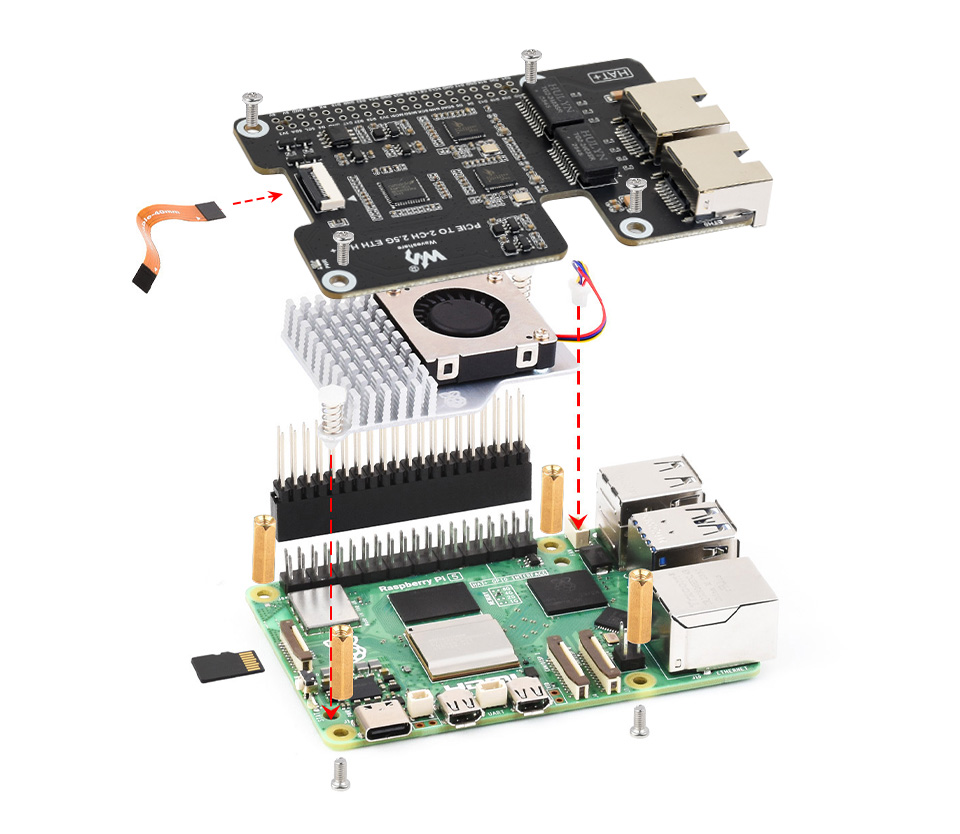 PCIE TO 2-CH 2.5G ETH adapter, How to install