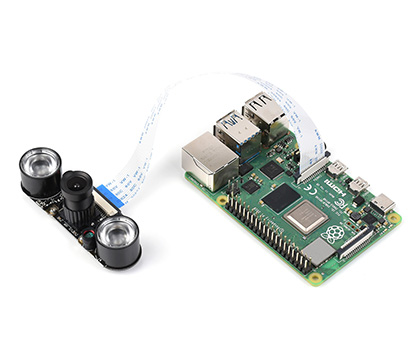RPi Camera (F), Connects to Raspberry Pi 4B/3B+/3A+/3B/2B/B+/A+/Zero series/Zero 2 W series versions