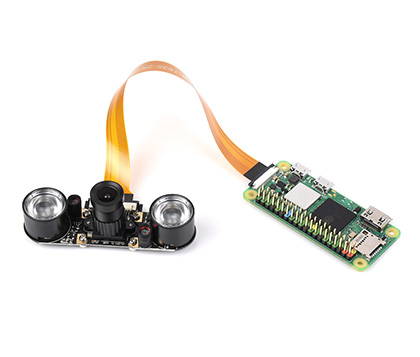 RPi Camera (F), Connects to Raspberry Pi 4B/3B+/3A+/3B/2B/B+/A+/Zero series/Zero 2 W series versions