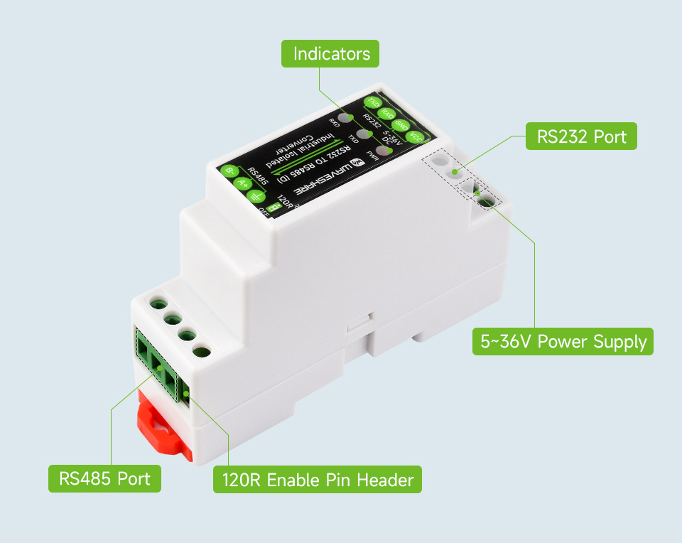 RS232 TO RS485 (D), interface introduction