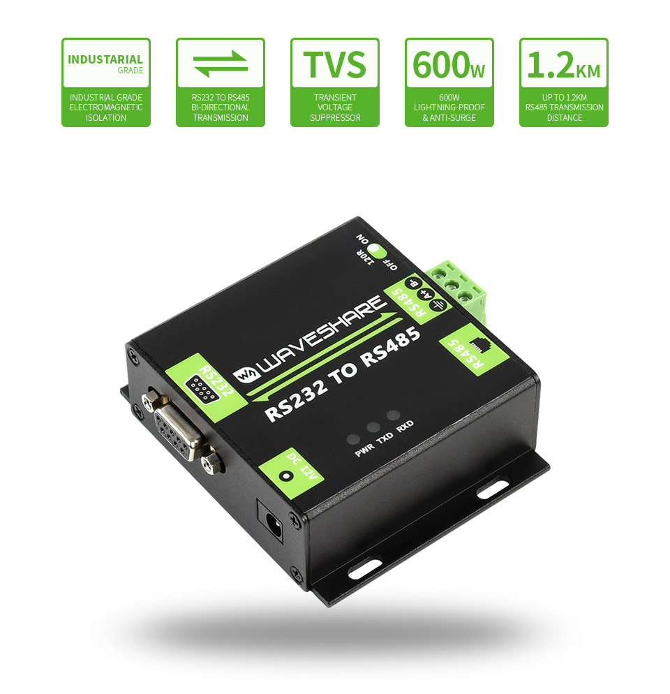 EDATEC ED-IPC2100 industrial computer offers 4x RS485/RS232 ports