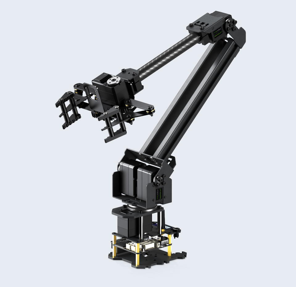 3+1 DOF High-Torque Serial Bus Servo Robotic Arm, front view
