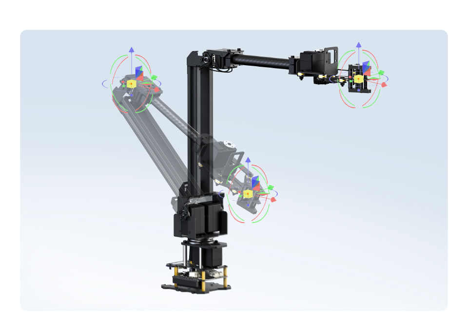 3+1 DOF High-Torque Serial Bus Servo Robotic Arm, Accurately reach the target by entering the coordinates