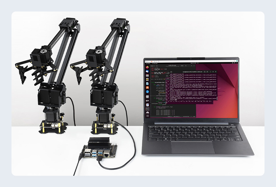 3+1 DOF High-Torque Serial Bus Servo Robotic Arm, multiple Control interfaces, multiple devices and languages Support