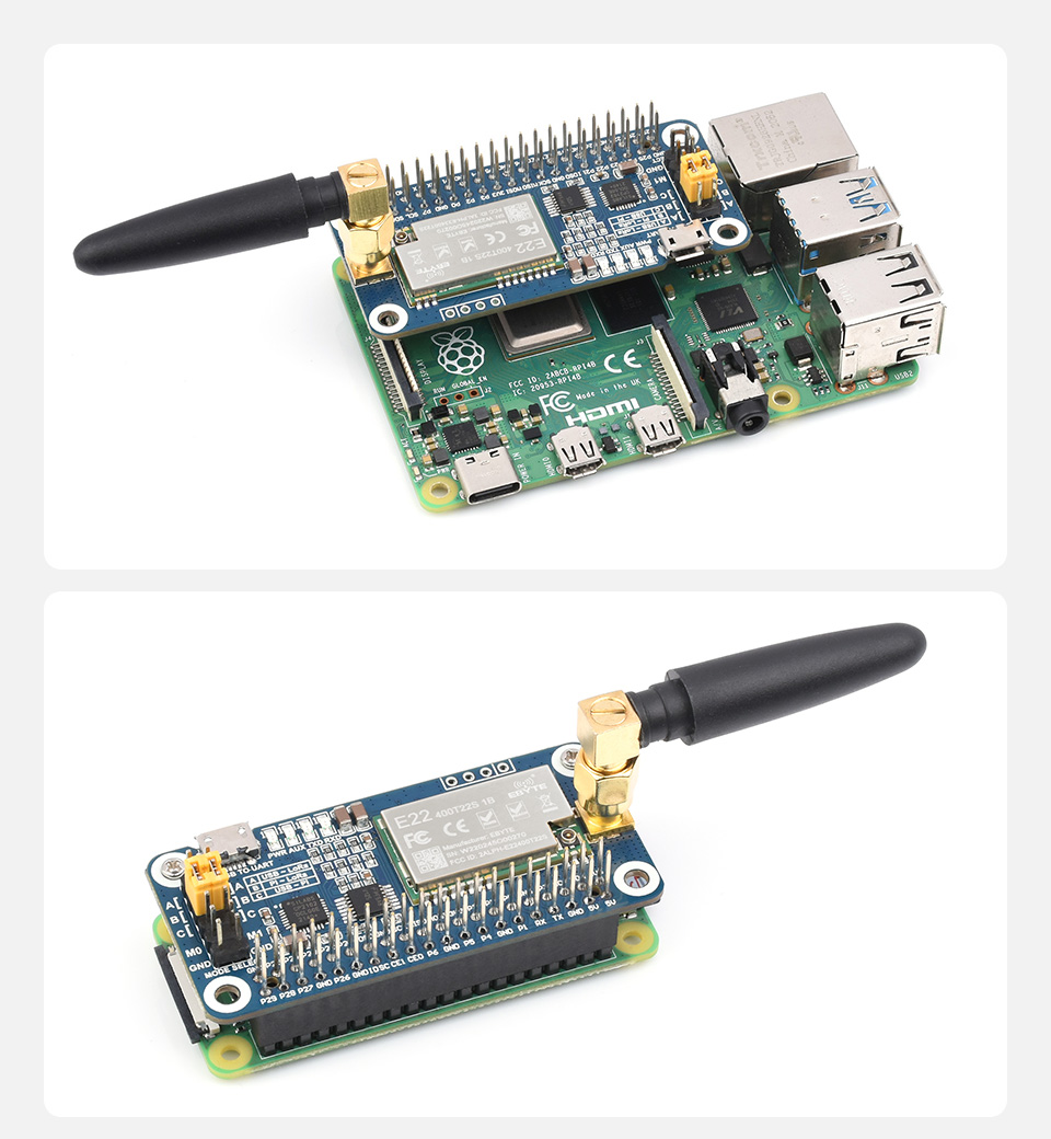 Interface,868M, 915M Frequency Band, suporta Raspberry Pi série Boards