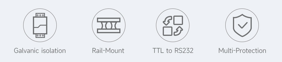 TTL To RS232 converter, features