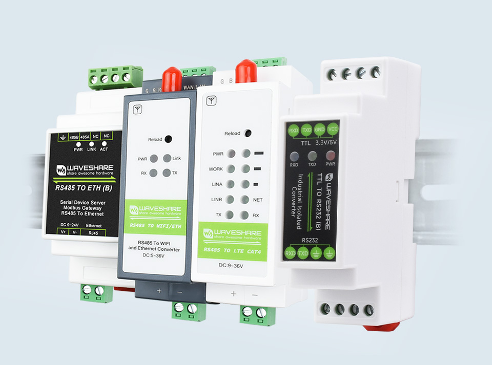 TTL To RS232 converter, rail-Mount support