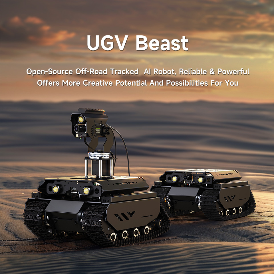UGV Beast AI Robot, optional for Pan-Tilt Module, usage scenario