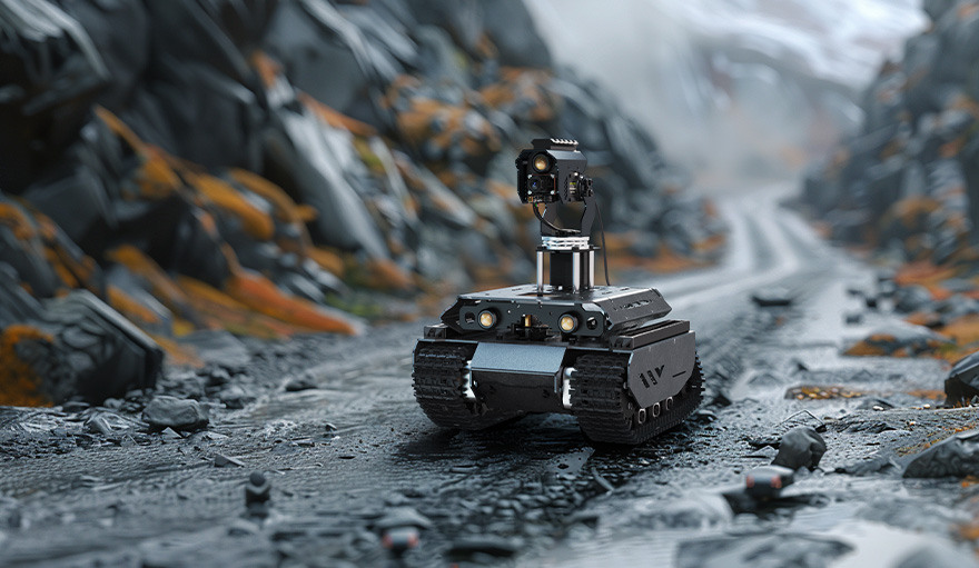 UGV Beast AI Robot, supports driving in complex terrain