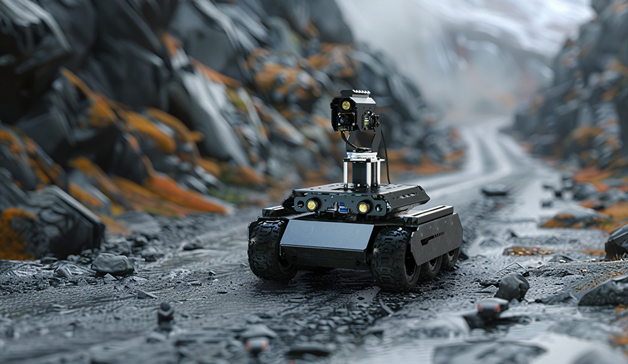 UGV Rover AI Robot, supports driving in complex terrain