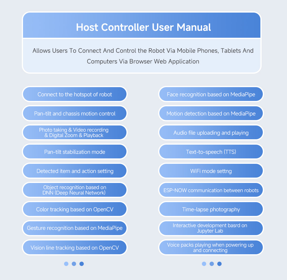 UGV Rover AI Robot host controller tutorials introduction