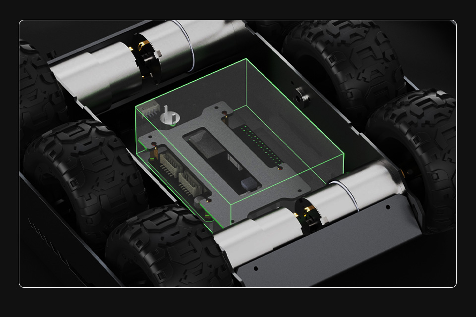 UGV Rover AI Robot with large internal space