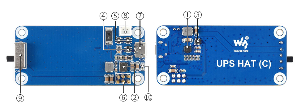 UPS d'alimentation sans coupure HAT Pour Raspberry Pi Zéro, sortie d'alimentation  5 V stable - Melopero Produits électroniques