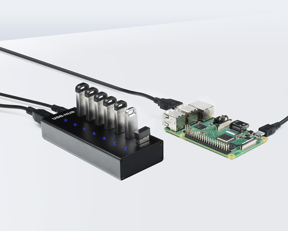 Industrial grade USB HUB, Extending 4x USB 3.2 Ports, Switchable dual  hosts, Multi Protections