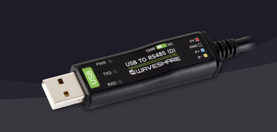 USB TO RS485 (D) Industrial Grade Isolated Bidirectional Converter, front view