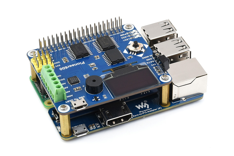 Raspberry Pi Zero 2W to Pi 3B/3B+ Adapter, Based on Raspberry Pi Zero 2 W  to Reproduce Original Appearance of Pi 3B/3B+, Alternative for Raspberry Pi