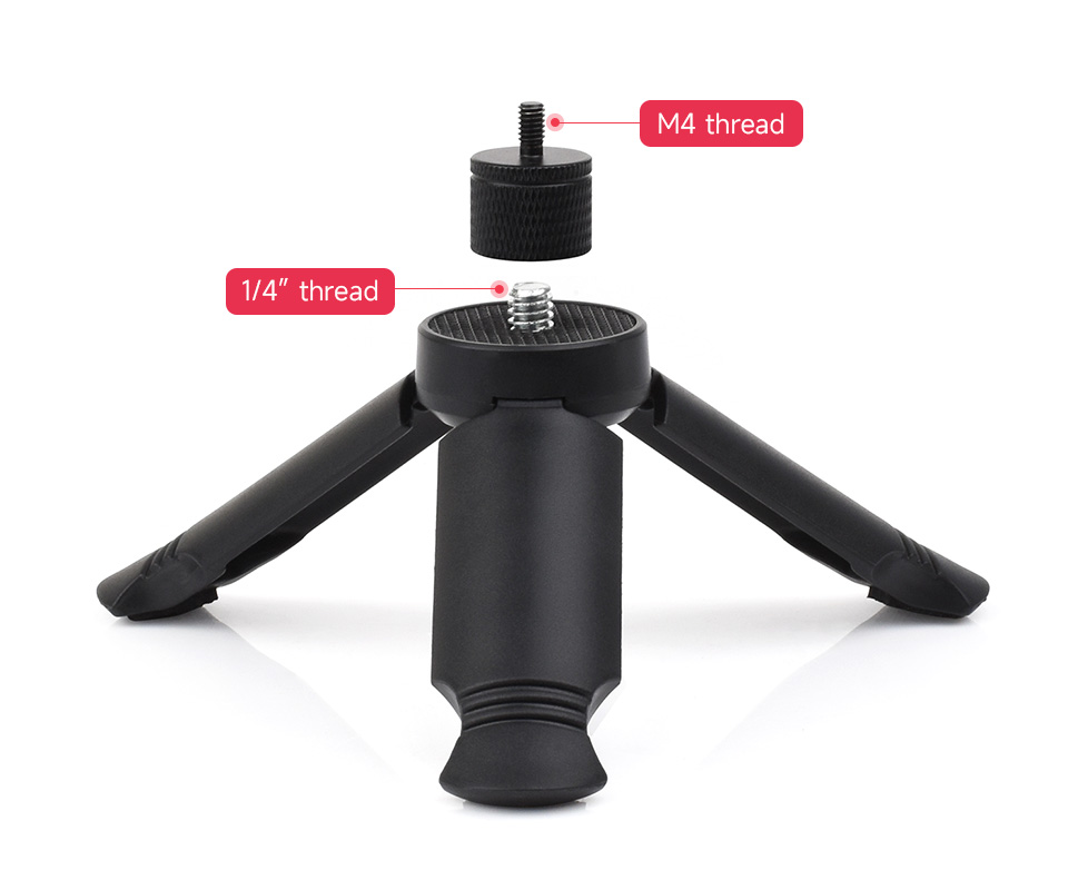Portable Mini Tripod (B), compatible with 1/4″ and M4 interfaces
