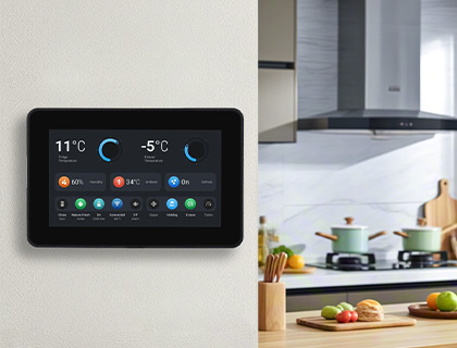 Application scenarios of PI5-CASE-TD2: Smart Home Control Panel