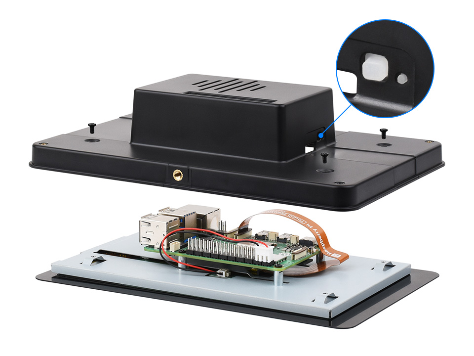 PI5-CASE-TD2 Internal View