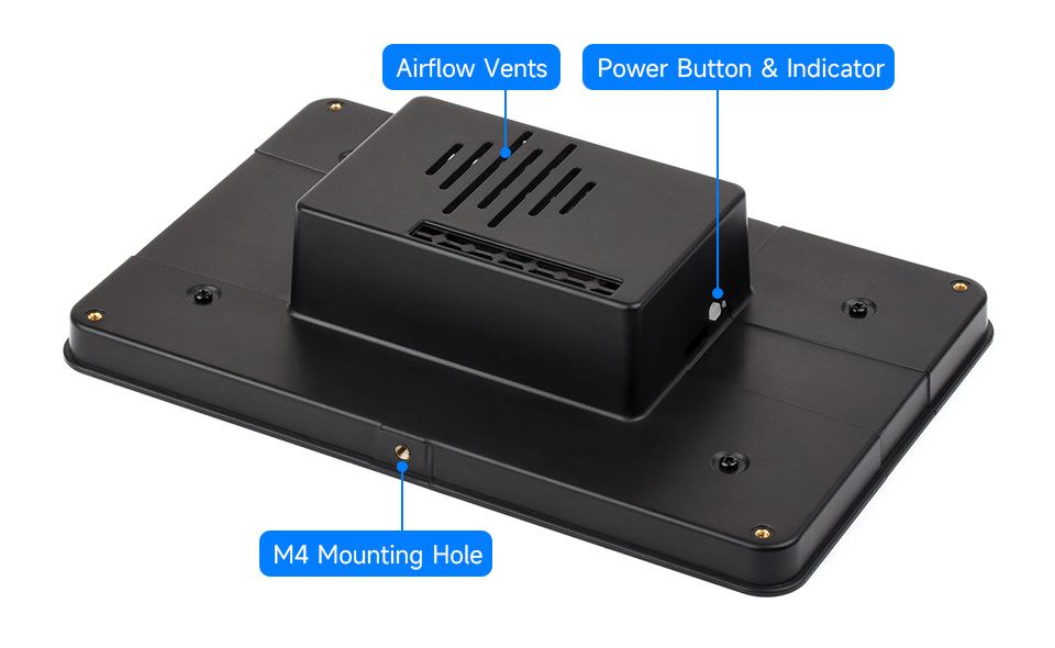 PI5-CASE-TD2 interface display