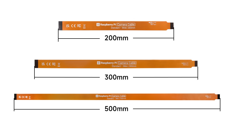 Raspberry Pi 5 CSI flexible cable, outline dimensions