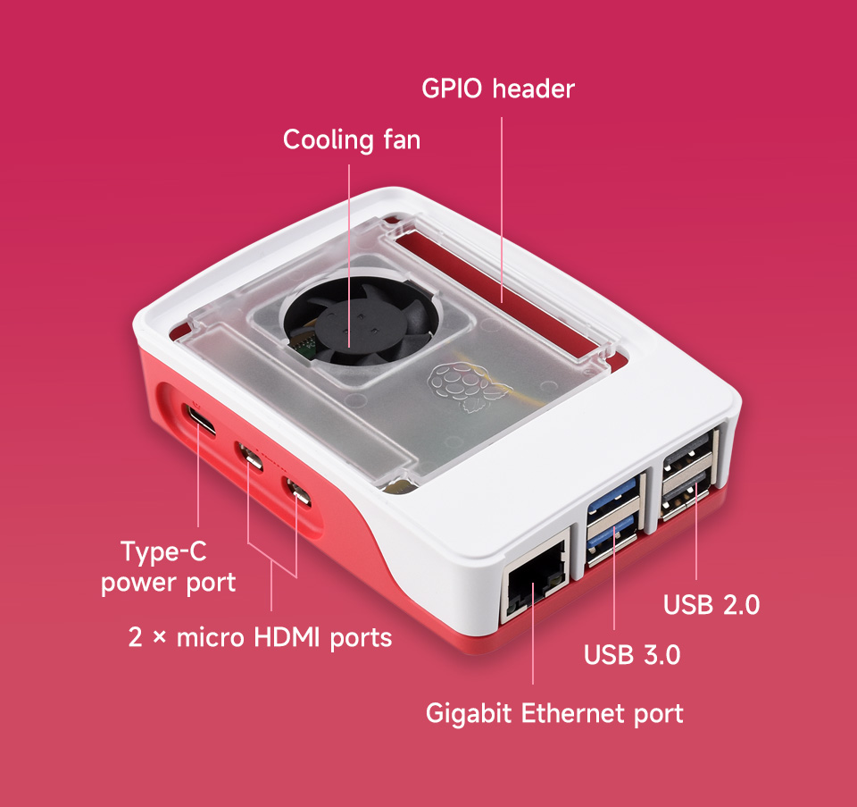 Raspberry Pi 5 Official Case