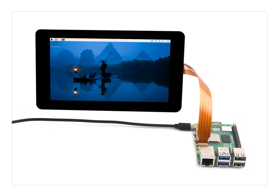 Raspberry Pi 5 DSI flexible cable, connecting DSI LCD to Raspberry Pi 5