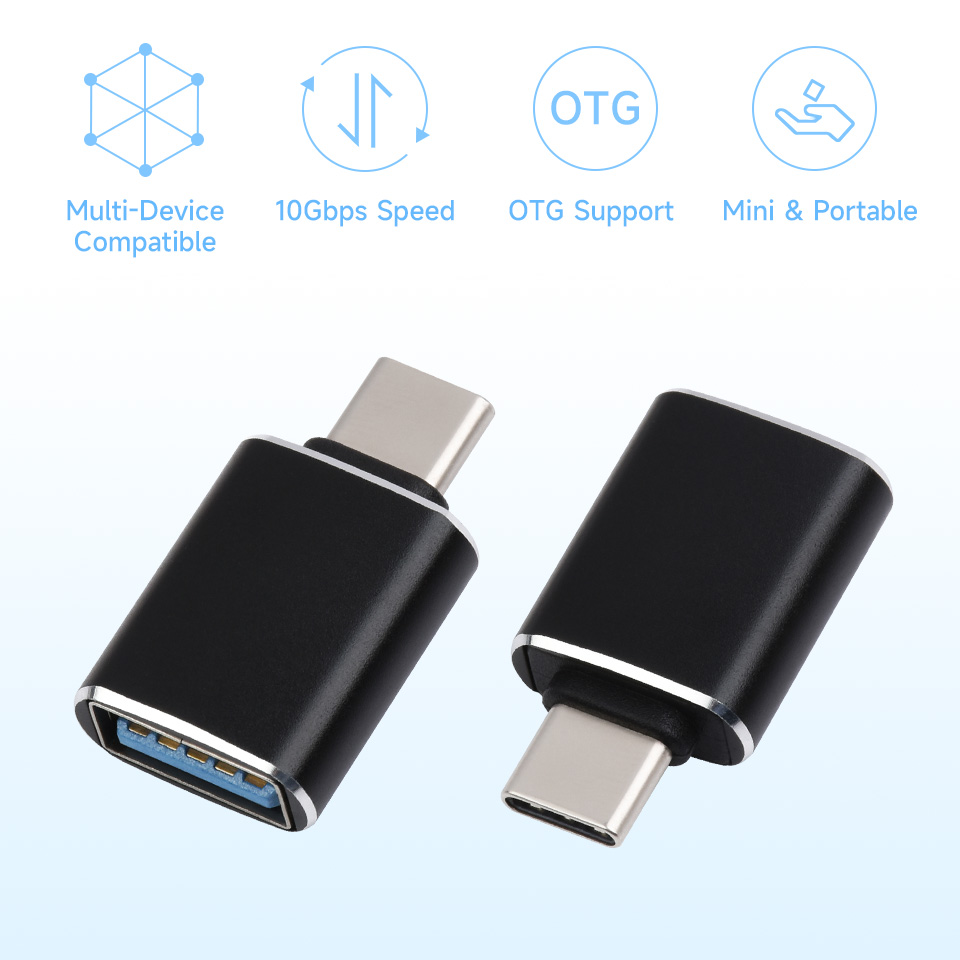 Usb Type-c Male To Usb-a Female Adapter at Rs 99.99 | Male Female ...