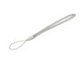 Silver polyester lanyard