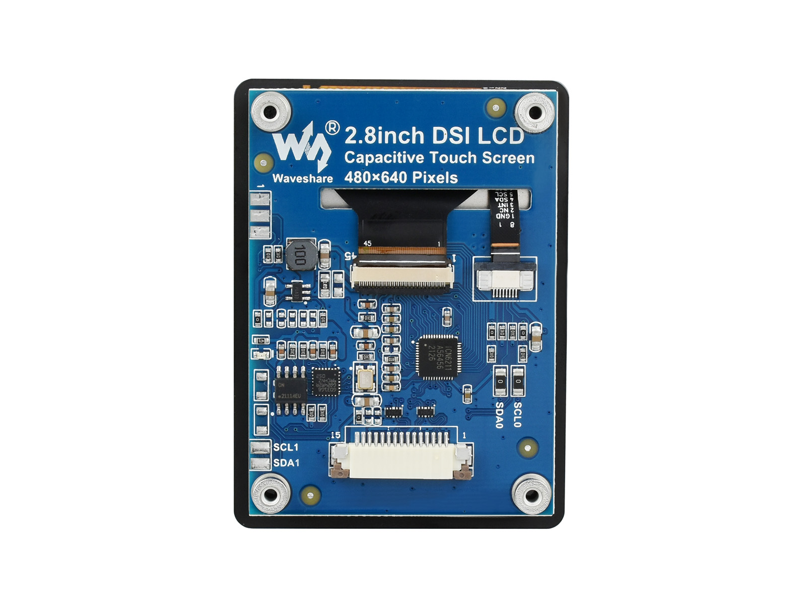 2.8inch Capacitive Touch Display For Raspberry Pi, 480×640, DSI