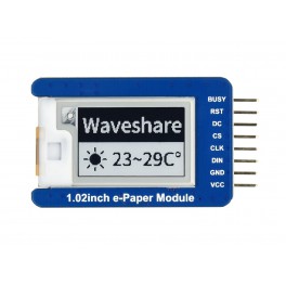 128×80, 1.02inch E-Ink display module, black/white dual-color