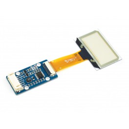 1.51inch Transparent OLED, 128×64 Resolution, SPI/I2C Interfaces, light blue color display