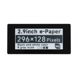 2.9inch Touch E-Paper E-Ink Display HAT for Raspberry Pi, 5-Points Capacitive Touch, 296×128, Black / White, SPI