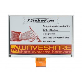 7.3inch e-Paper (G) raw display, 800 × 480, SPI Interface