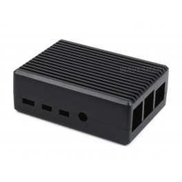 Aluminum Stripe Grooved Case for Raspberry Pi 4, Inner Heatsink Pillars