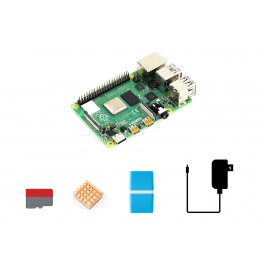Raspberry Pi 4 Model B Starter Kit, Essential Parts