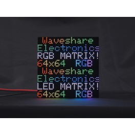 RGB full-color LED matrix panel, 2mm Pitch, 64x64 pixels, adjustable brightness