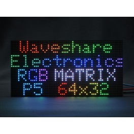 RGB Full-Color LED Matrix Panel, 64×32 Pixels, Adjustable
