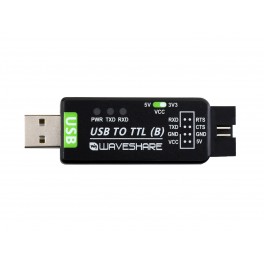 Industrial USB TO TTL Converter, Original CH343G Onboard, Multi Protection & Systems Support