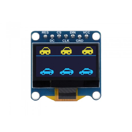 0.96inch OLED Display Module, 128×64 Resolution, SPI / I2C Communication