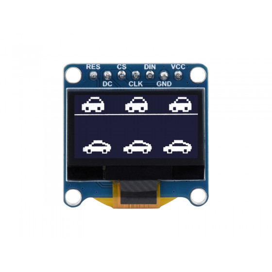 0.96inch OLED Display Module, 128×64 Resolution, SPI / I2C Communication