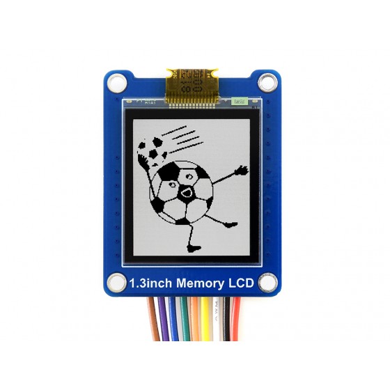 144x168, 1.3inch Bicolor LCD with Embedded Memory, Low Power