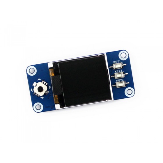 1.44inch LCD display HAT for Raspberry Pi, 128x128 pixels, SPI interface
