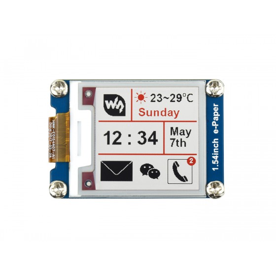 200x200, 1.54inch E-Ink display module, three-color