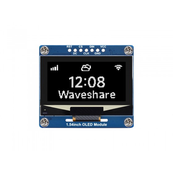 1.54inch OLED Display Module, 128×64 Resolution, SPI / I2C Communication