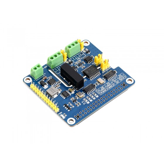 2-Channel Isolated CAN FD Expansion HAT for Raspberry Pi, Multi Protections