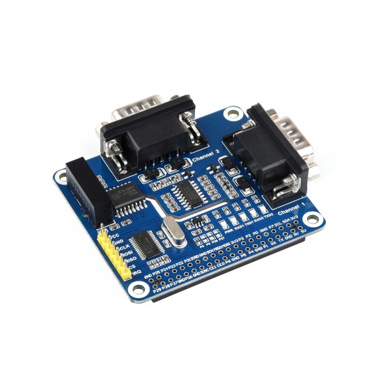 2-Channel Isolated RS232 Expansion HAT for Raspberry Pi