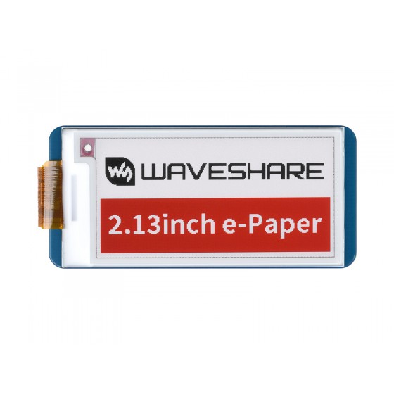 2.13inch E-Paper HAT (B), 250x122, Red/Black/White, SPI Interface